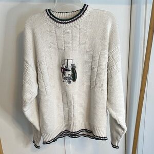 Vintage Crewneck Golf Sweater men’s xl